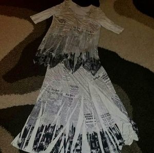 Matching top and bottom with skirt